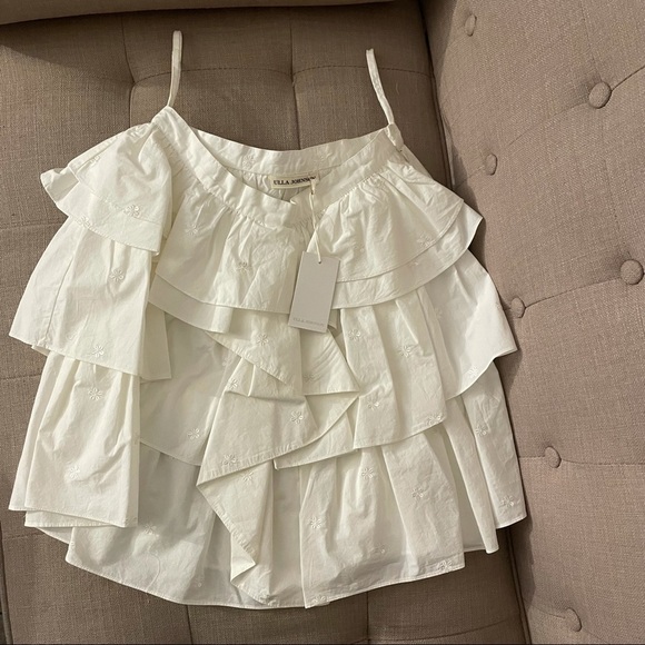 NWT Ulla Johnson Alyssa Mini Skirt Size in Pristine White Size 2 $395 - Picture 8 of 8